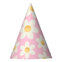Groovy Retro Daisy Boho Party Hat | 70s-Inspired F