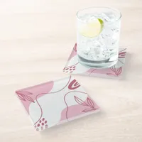 Minimalist Pattern Glass Coaster