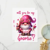 Will You Be My Gnomie - Valentine's Day Card