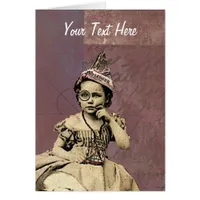 Newspaper Hat Gal 4, Add Your Own Text