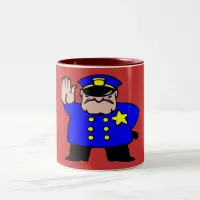 Policeman - Father's Day Two-Tone Coffee Mug