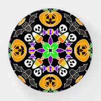 Hand drawn Halloween Mandala Art Paperweight