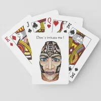 Don´t irritate me! Scandinavian viking Poker Cards