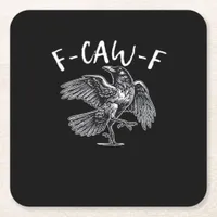 F-Caw-F Trendy Casual Square Paper Coaster