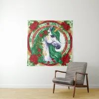 Christmas Unicorn Tapestry