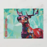 Geometric Deer Postcard