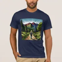 Man Hiking the Trails T-Shirt