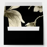 Black and Gold wedding Envelope