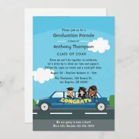 Senior Girl Drive By Graduation Party Photo Invitation