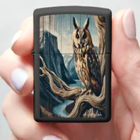 Long-Eared Owl The Owl’s Untamed Heights Zippo Lighter