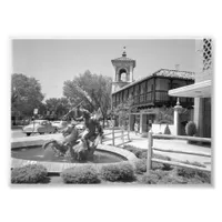 Vintage Neptune Fountain, Kansas City Photo Print