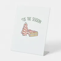 Tis The Season Holiday Christmas Pedestal Sign