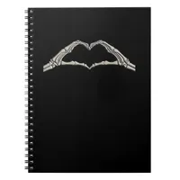 Bone Hands Heart Active Modern Aesthetic Notebook