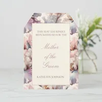 Elegant Floral Wedding Reserved Seating Chair Tag