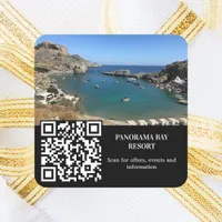 Photo rental travel QR code business Square Sticker