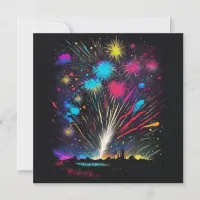 Fireworks | Fourth of July Independence Day  Invitation