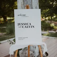 Modern Minimalist Wedding Welcome sign