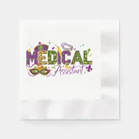 Medical Assistant - Mardi Gras Napkins