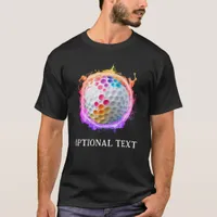 *~*  Fire AP94  Modern Golf Ball Flames Hot T-Shirt