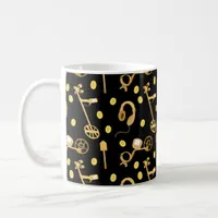 Detectorist Metal Detecting Pattern Coffee Mug