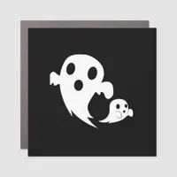 White Boo  Car Magnet