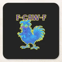 F-Caw-F Chicken Classic Creative Casual Square Paper Coaster