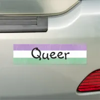 Gender Queer Flag Car Magnet