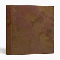 Brown Colored Fall Maple Leaves Binder