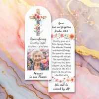 Memorial Funeral Card | Forever in our Hearts Bookmarks