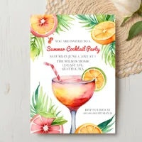 Citrus Summer Cocktail Party Invitation