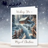 Wishing You a Magical Christmas | Log Cabin  Card