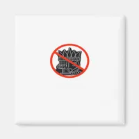 No Kings In The USA America Say No King Classic Re Magnet
