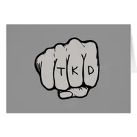 Martial Arts TKD Taekwondo Fist Gray