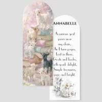 Adorable Goats and Books  Bookmarks