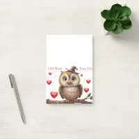 Personalized Cute little owl on branch Post-it Notes