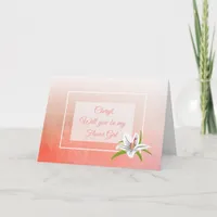 Will you be my Flower Girl Personalized Card