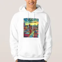 Madison, Wisconsin Skyline at Sunset   Hoodie