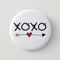 XOXO Valentines Button