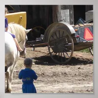 The Amish Girls and Their Horse Poster