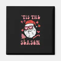 Groovy Christmas Santa Tis The Season Magnet