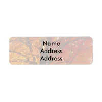 Autumn Leaves Light Return Address Labels