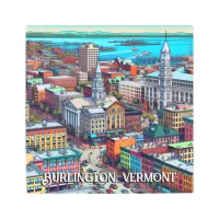 Burlington, Vermont Comic Book Style Art