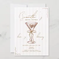 Espresso Martini Mocha Mousse Bridal Shower Invitation