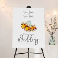 Rustic Sunflower Country Wedding  Foam Board