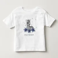*~* Baby Zebra Floral Jungle Boy Toddler Toddler T-shirt