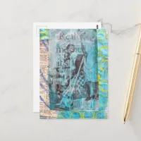 Really Mother a Vacuum Cleaning Collage Postcard