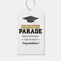 Drive By Graduation Parade Congratulations Gift Tags