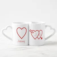 Mug Set - Love Hearts (v.2)