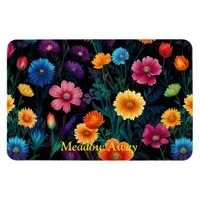 Meadow of Vivid Flowers  Magnet