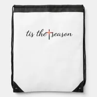 Tis The Season Retro Classic Drawstring Bag
